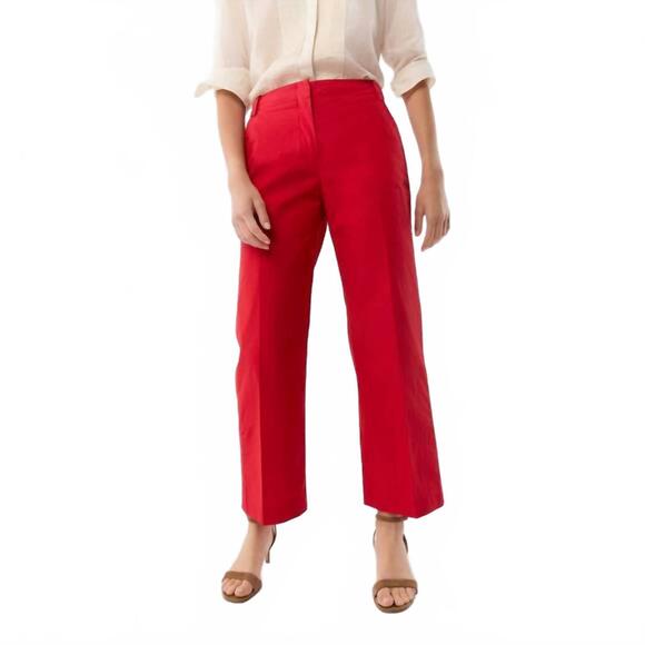 ANN MASHBURN Pants - NEW ANN MASHBURN frankie cropped pants in red